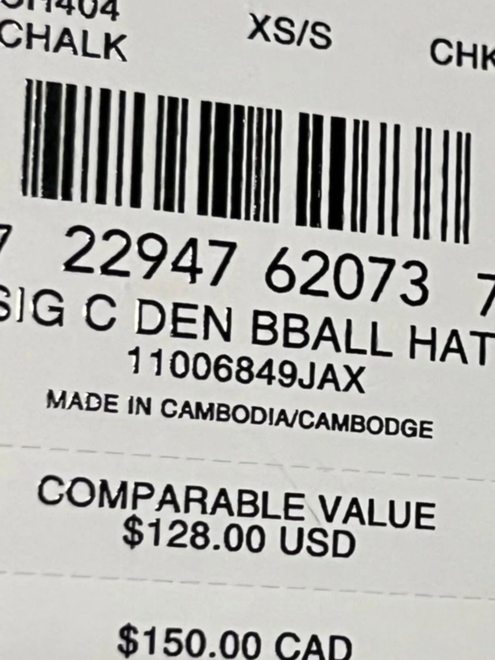 NWT Coach Chalk Signature Print Baseball Cap - Picture 6 of 6